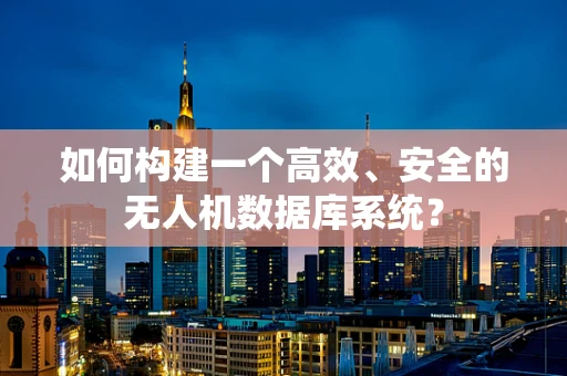 如何构建一个高效、安全的无人机数据库系统？