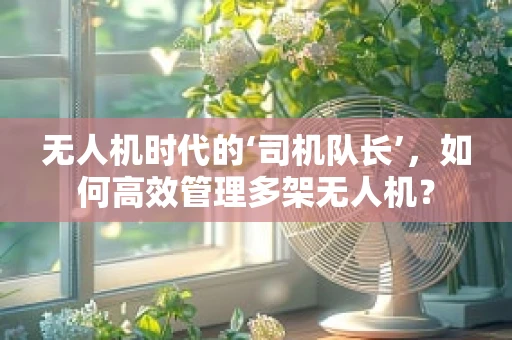 无人机时代的‘司机队长’，如何高效管理多架无人机？