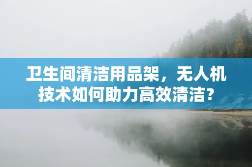 卫生间清洁用品架，无人机技术如何助力高效清洁？
