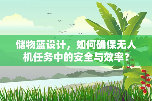 储物篮设计，如何确保无人机任务中的安全与效率？