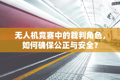 无人机竞赛中的裁判角色，如何确保公正与安全？