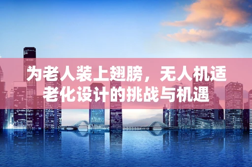 为老人装上翅膀，无人机适老化设计的挑战与机遇