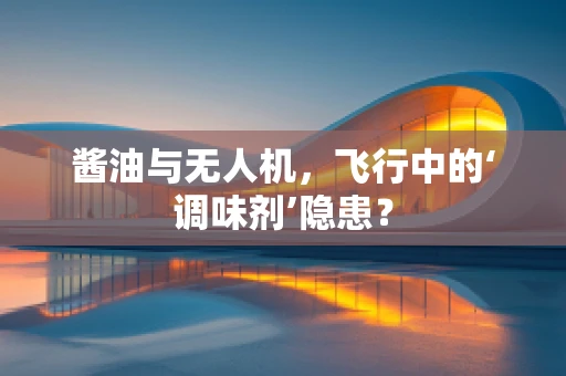 酱油与无人机，飞行中的‘调味剂’隐患？