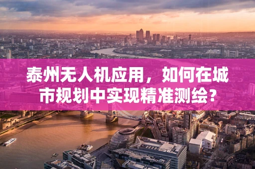 泰州无人机应用，如何在城市规划中实现精准测绘？