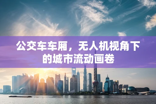 公交车车厢，无人机视角下的城市流动画卷