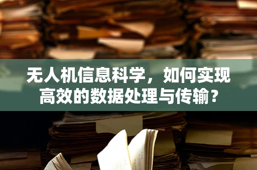 无人机信息科学，如何实现高效的数据处理与传输？