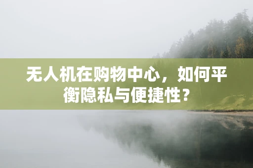 无人机在购物中心，如何平衡隐私与便捷性？