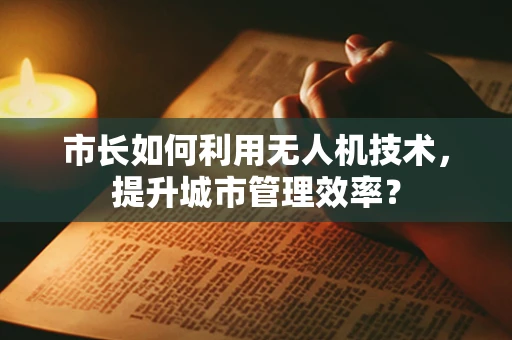市长如何利用无人机技术，提升城市管理效率？