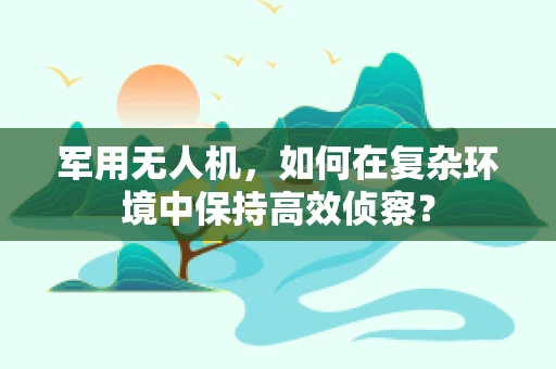 军用无人机，如何在复杂环境中保持高效侦察？