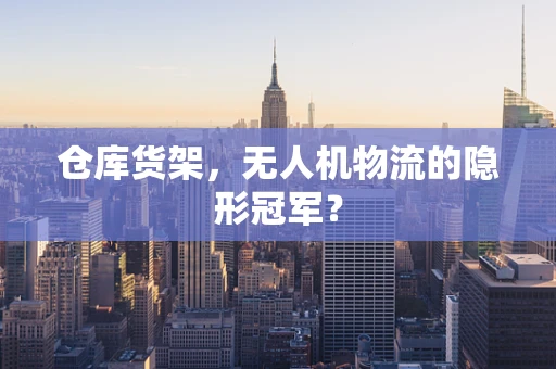 仓库货架，无人机物流的隐形冠军？