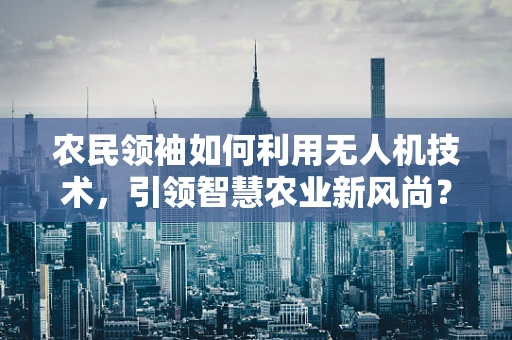 农民领袖如何利用无人机技术，引领智慧农业新风尚？