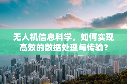 无人机信息科学，如何实现高效的数据处理与传输？
