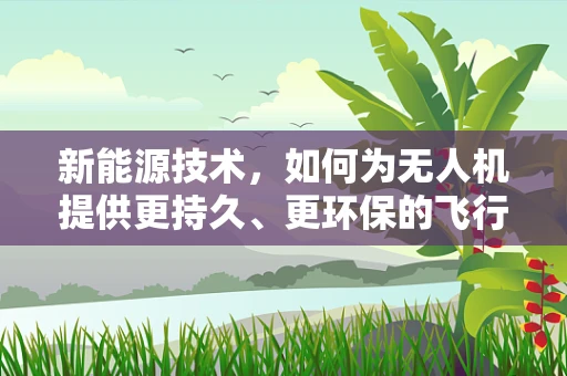 新能源技术，如何为无人机提供更持久、更环保的飞行动力？