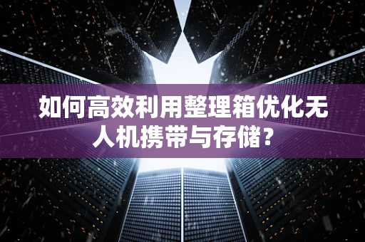 如何高效利用整理箱优化无人机携带与存储？