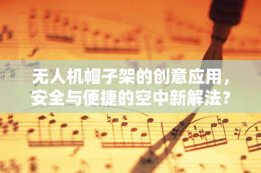 无人机帽子架的创意应用，安全与便捷的空中新解法？