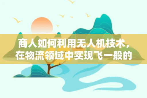 商人如何利用无人机技术，在物流领域中实现飞一般的效率？