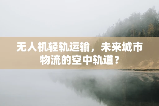 无人机轻轨运输，未来城市物流的空中轨道？