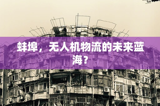 蚌埠，无人机物流的未来蓝海？