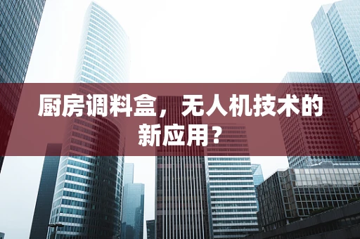 厨房调料盒，无人机技术的新应用？