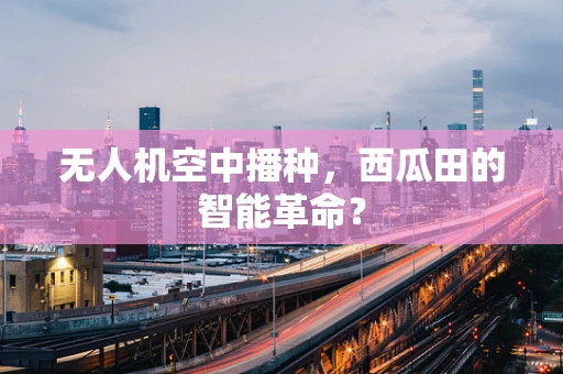 无人机空中播种，西瓜田的智能革命？