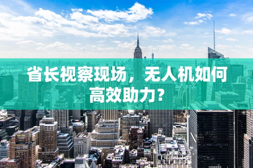省长视察现场，无人机如何高效助力？