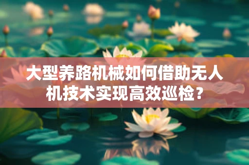 大型养路机械如何借助无人机技术实现高效巡检？