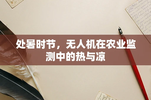 处暑时节，无人机在农业监测中的热与凉