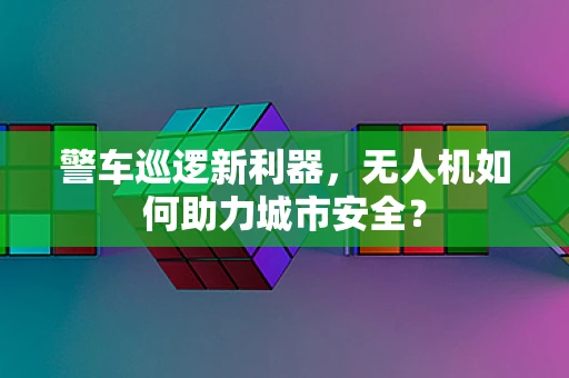 警车巡逻新利器，无人机如何助力城市安全？