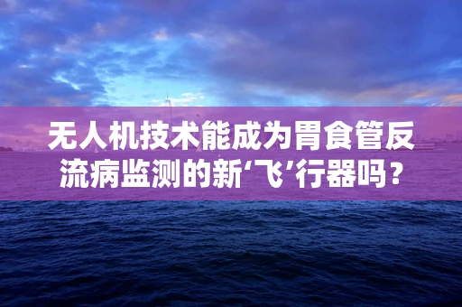 无人机技术能成为胃食管反流病监测的新‘飞’行器吗？