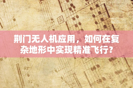 荆门无人机应用，如何在复杂地形中实现精准飞行？