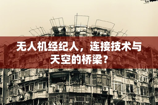 无人机经纪人，连接技术与天空的桥梁？