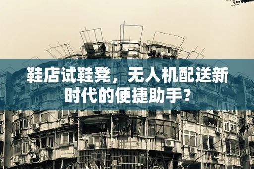 鞋店试鞋凳，无人机配送新时代的便捷助手？