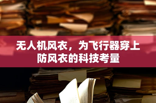 无人机风衣，为飞行器穿上防风衣的科技考量