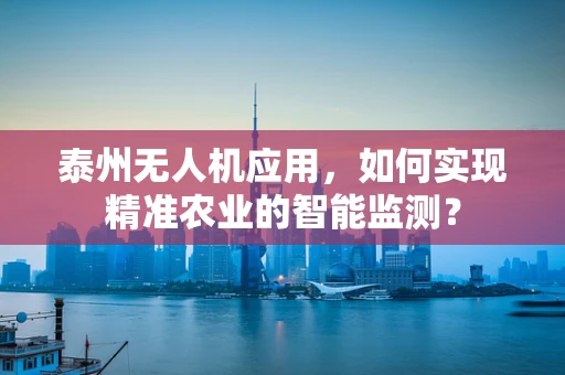 泰州无人机应用，如何实现精准农业的智能监测？