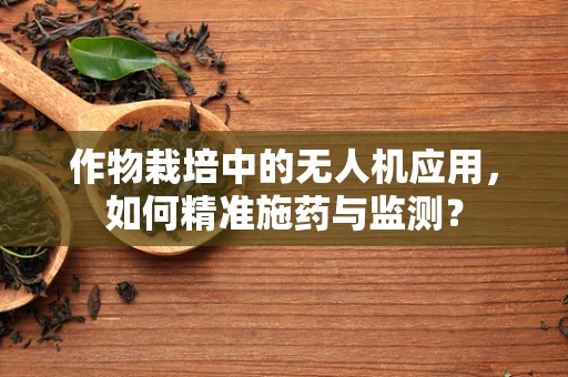 作物栽培中的无人机应用，如何精准施药与监测？