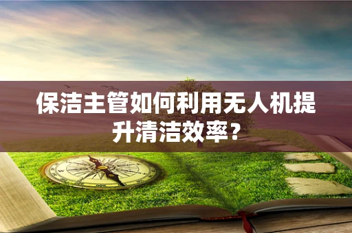 保洁主管如何利用无人机提升清洁效率？