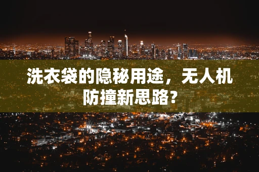 洗衣袋的隐秘用途，无人机防撞新思路？
