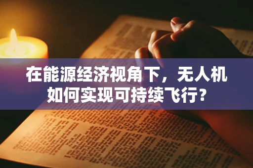 在能源经济视角下，无人机如何实现可持续飞行？