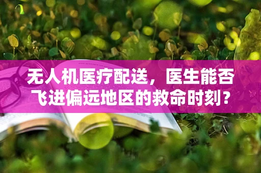 无人机医疗配送，医生能否飞进偏远地区的救命时刻？