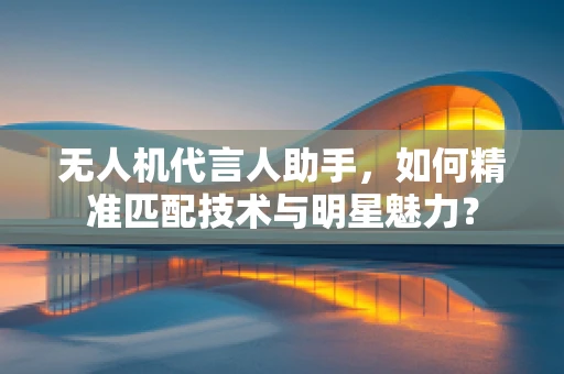 无人机代言人助手，如何精准匹配技术与明星魅力？