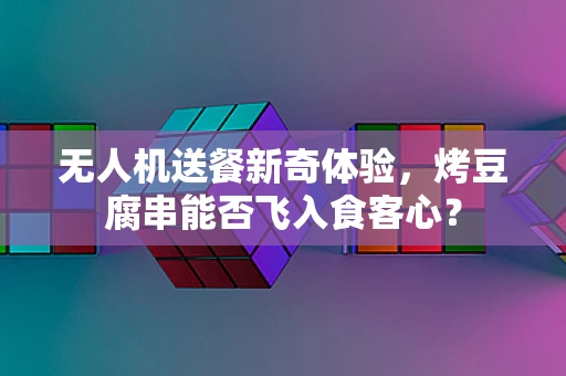 无人机送餐新奇体验，烤豆腐串能否飞入食客心？