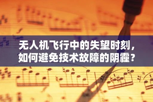 无人机飞行中的失望时刻，如何避免技术故障的阴霾？