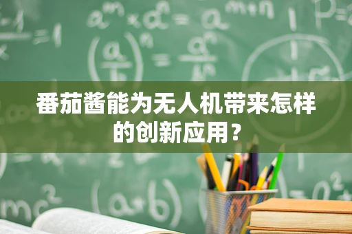 番茄酱能为无人机带来怎样的创新应用？