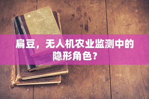 扁豆，无人机农业监测中的隐形角色？