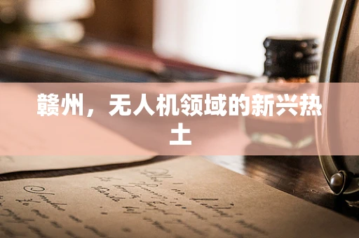 赣州，无人机领域的新兴热土