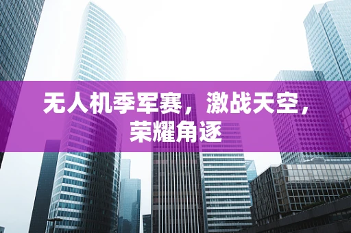 无人机季军赛，激战天空，荣耀角逐