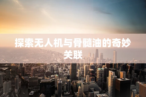 探索无人机与骨髓油的奇妙关联