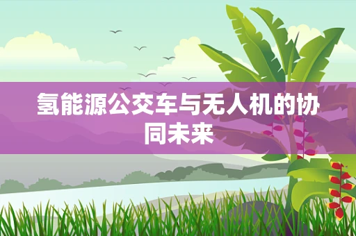 氢能源公交车与无人机的协同未来