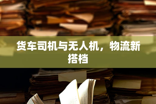货车司机与无人机，物流新搭档