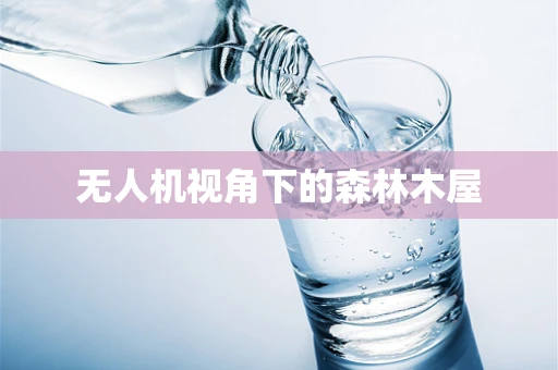 无人机视角下的森林木屋